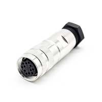 Conector M16 de 12 Pines, Macho y Hembra, Conector Circular DIN, Cable de 12 Pines