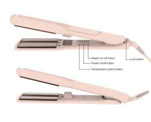 Factory Customization Original Professional Hair Salon Steam Styler And Infrared 2 In 1 Hair Straightener Curling