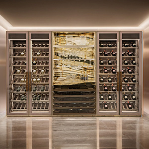 Meuble à vin de luxe sur mesure pour la maison, vitrine moderne en verre pour salon, meuble à vin Vis-202 pour salon - Product Image 4