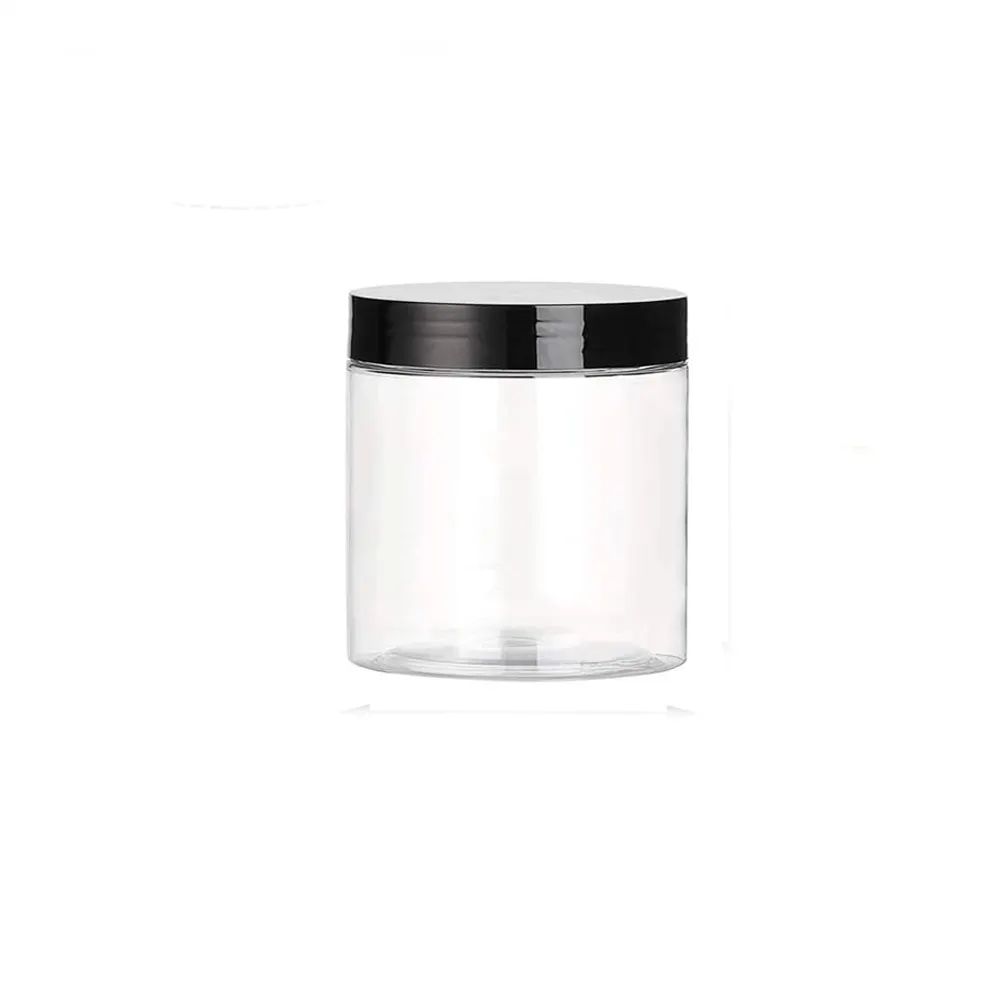 Garrafa de plástico vazia de 150 ml, frasco de loção para cosméticos, tampa preta transparente para animais de estimação, preço baixo 150 ml recipientes