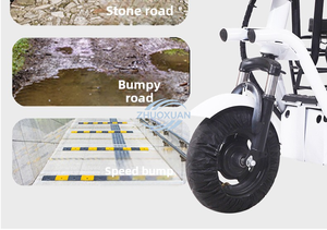 รถสามล้อไฟฟ้ารุ่นกะทัดรัด ขับขี่ง่าย ปลอดภัย สำหรับสุภาพสตรีและเด็ก - Product Image 4