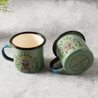 Mug Émaillé de Randonnée Personnalisé 12 oz 16 oz 450ml 150ml 250ml 350ml Cadeau d'Anniversaire Unique pour le Camping Mug de Randonnée Personnalisable 8cm Mug Émaillé 9cm