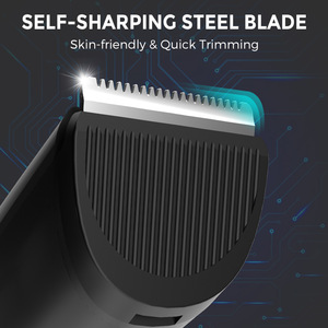 Tondeuse à barbe pour homme, tondeuse électrique rechargeable avec base, autonomie de 45 minutes, charge rapide USB C - Product Image 3