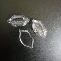 ISMAN Boîte à fard à paupières transparente de luxe 5g en forme de lèvres, étui à rouge à lèvres/baume à lèvres sexy en plastique PS, vente en gros, logo personnalisé