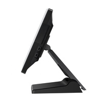 Terminal de point de vente tout-en-un pliable A2 avec écran tactile 15,1 pouces, processeur N2840, interfaces multiples pour supermarché, boulangerie