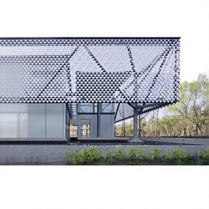 Modern Aluminum <b>Curtain</b> Wall Panels Anodized Surface Anti-Corrosion for Building Exterior Contemporary Design - Product Image 1