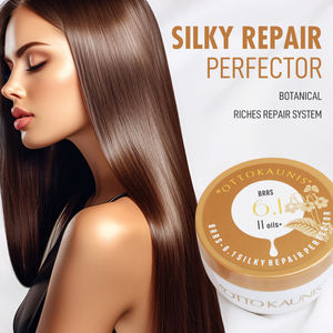 Masque capillaire soyeux à la marque privée OEM chinoise, personnalisation, collagène, kératine, romarin, réparation, hydratation, soin des cheveux, vente en gros - Product Image 1