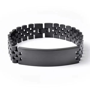 Fashion 12MM Three Beads Wide Labor <b>Stainless</b> <b>Steel</b> Silver Plated Punk Style Buddhism Party Crown Graphic Unisex Bracelet - Product Image 4