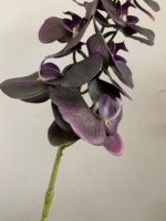 Fleurs d'orchidées artificielles, orchidées au toucher réel, latex, longues tiges, branches de phalaenopsis, 9 têtes d'orchidées pour mariage, décoration de la maison, décoration de mariage