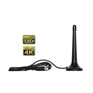 Base magnética hf uhf vhf hdtv ANTENA antena interna Amplificada 360 graus ao ar livre Digital HD High Gain TV Antena