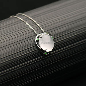 Collar de Jadeíta 5A Qingyabailu Feicui para Mujer, Transparente como el Hielo, Elegante, de Alta Calidad, Verde Imperial, Tipo Hielo, Clásico - Product Image 2