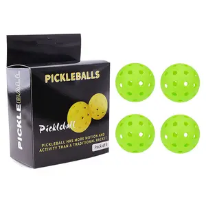 Wholesale Pickleball Balls 40 Holes Custom Red Customized Logo Pickleball Bat Pickleball Outdoor Balls