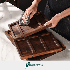 <span class=keywords><strong>Planche</strong></span> <span class=keywords><strong>à</strong></span> charcuterie magnétique double face en noyer de qualité supérieure pour servir du fromage et de la viande en toute occasion Excellente idée cadeau - Product Image 3