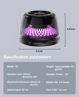 Altavoz G200 Portátil con Luz LED de Colores, Soporte Magnético, Superventas Transfronterizo, Tamaño Pequeño, Plástico, Nuevo Modelo