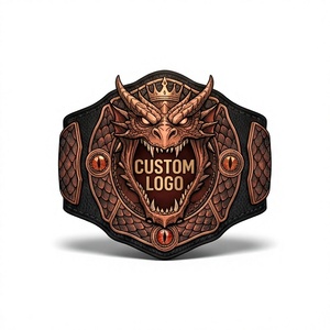 Ceinture de championnat de dragon personnalisée en PU, unisexe, durable, équipement d'entraînement d'arts martiaux - Product Image 1