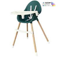 Chaise haute pour bébé personnalisable en couleur, chaise haute pour enfants, pliable, réglable en hauteur, en plastique