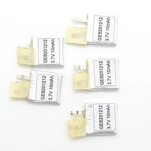 201212 baterai polimer litium terkecil 3.7V baterai Lipo isi ulang 201212 3.7V 10mah Baterai kapasitas kecil 201212 - Product Image 2