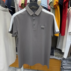 Polo de Manga Corta Transpirable de Algodón Mercerizado Brillante y Poliéster, Personalizable en Varios Colores, para Hombre, Estilo Ejecutivo - Product Image 2