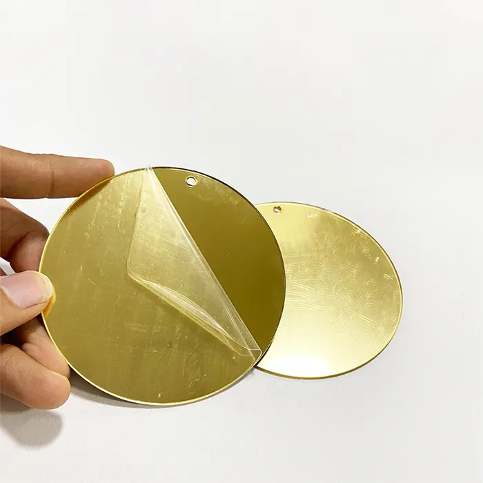 Potongan Laser bentuk akrilik bulat cermin tidak teratur bentuk akrilik