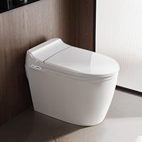 Toilette intelligente monobloc avec bidet intégré, certifiée SAA WaterMark en Australie, siège chauffant, lavage féminin, chauffage instantané, massage, affichage LED, télécommande, WC