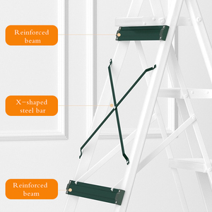 <span class=keywords><strong>Escalera</strong></span> de cocina de aluminio moderna de 3 escalones, <span class=keywords><strong>silla</strong></span> plegable portátil de seguridad <span class=keywords><strong>para</strong></span> el hogar <span class=keywords><strong>para</strong></span> uso en interiores y exteriores, estilo de diseño Industrial - Product Image 3