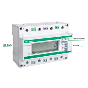 Nmi (Úc) đã được phê duyệt thông minh năng lượng mét đa chức năng 3 pha đồng hồ điện với RS485 thông tin liên lạc Din Rail gắn - Product Image 5