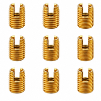 Nicht standardmäßiger selbstschneidender Edelstahl-Gewindeeinsatz M6-M9x1.0-8mm 10mm poliert ISO-Standard Vollgewinde Stärke 8.8
