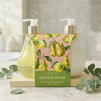 Ensemble de savon et lotion liquides en mousse parfumés aux fruits (ananas) avec étiquette personnalisée OEM en bouteille