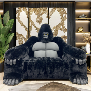 Sofá Personalizado Esponjoso <span class=keywords><strong>Godzilla</strong></span> Nuevo Diseño Para Sala De Estar Interior Conjunto Chesterfield Reclinable Para Lobby De Hotel Villa Cama Con Forma De <span class=keywords><strong>Gorila</strong></span> De Cuero - Product Image 4
