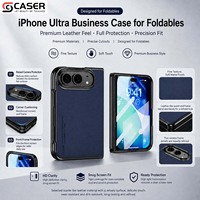 Coque de protection en cuir pour iPhone Duo, texture suède fine, protection intégrale des coins, anti-chute, coque arrière