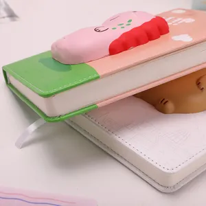 مفكرة كاواي ثلاثية الأبعاد صغيرة رائعة للأطفال إصدار عام 2024 على شكل حيوان أسفنجي دفاتر مذكرات لعبة على شكل كرة طائرة للانتعاش البطيء للأطفال