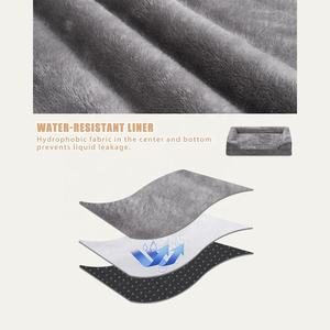 Fábrica personalizada minimalista elegante divertido rectángulo ortopédico memoria espuma perro cama moderna Anti estrés mascota gato refuerzo - Product Image 5