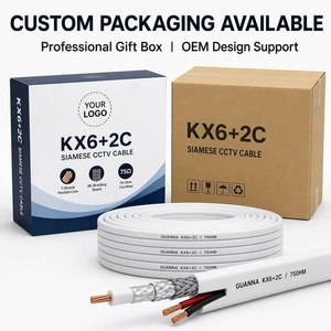 <span class=keywords><strong>Cable</strong></span> Coaxial CCTV Flexible de Alta Calidad, 96 Hilos, Doble Blindaje, 3 Conductores, KX6+2C, Certificado CE/ROHS, Revestimiento LSZH - Product Image 6