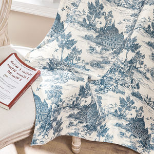 Tenda traslucida-primavera/estate blu di alta qualità adatta <span class=keywords><strong>per</strong></span> la stampa multicolore della <span class=keywords><strong>camera</strong></span> da letto principale della seconda <span class=keywords><strong>camera</strong></span> da letto del soggiorno - Product Image 5