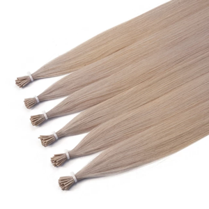 Jasmine Beauty Double Drawn I Tip Human Hair Extensions <b>Russian</b> Blonde Raw Virgin 100% Remy I-tip Hair Human Hair Extensions - Product Image 1