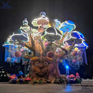 Installations de parcs d'attractions Plantes animatroniques grandeur nature Arbre anthropomorphe animé pour la décoration de parcs à thème - Product Image 3