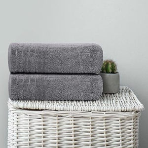 Lot de 4 serviettes de bain tissées extra larges 30 x 60 pouces 100% coton pour usage domestique, plus grandes, plus légères, séchage rapide, super douces et absorbantes - Product Image 4
