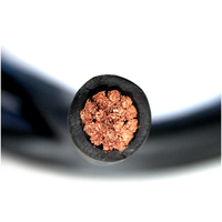 Câble de soudage flexible en cuivre avec isolation en caoutchouc 2/0 1/0 Awg 25mm 35mm2 50mm 70mm 95mm2