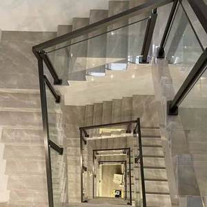 Kunden spezifische Indoor Glas geländer Mall Glas Balustraden Handläufe Treppen zaun - Product Image 5