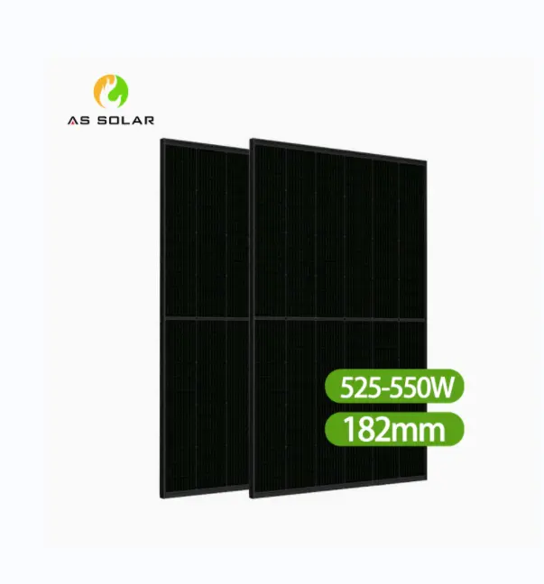 Günstige Sonnen kollektoren China Trade 550w Halb zelle All Black Bifacial Solar panel Hersteller