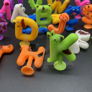 Vente en gros <span class=keywords><strong>Stikeez</strong></span> PVC Animal Char Sucker Figurine Fidget Stress Educational Party Capsule Kid Toy pour distributeur automatique - Product Image 1