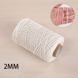 Corde <span class=keywords><strong>de</strong></span> coton tressée <span class=keywords><strong>de</strong></span> <span class=keywords><strong>tapisserie</strong></span> matérielle faite à la main <span class=keywords><strong>de</strong></span> Charmkey pour la décoration d'épaisseur - Product Image 3