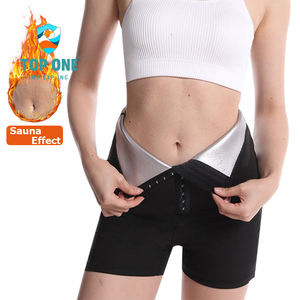 Chaud grande taille thermique noir sueur formateur Leggings taille tondeuse Sauna pantalon Shorts pour un usage domestique grosses femmes - Product Image 1