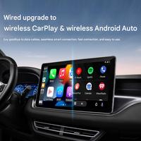 Adaptador Inalámbrico 2 en 1 para CarPlay y Android Auto, Convierte de Cableado a Inalámbrico, Sin Retraso. Conexión Rápida, Plug & Play