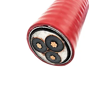 15kv voltaje medio 2 3 núcleo 23 AWG aluminio blindado tipo AC Mc cable