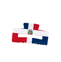 Pinces à cheveux rectangulaires antidérapantes avec drapeau réplique de la République Dominicaine pour femmes, accessoires pour célébrations patriotiques, petits cadeaux