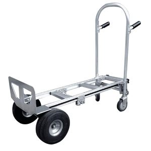 Camion de main résistant en aluminium de vente d'usine avec les roues pleines et la conception 3-en-1 pour l'OEM industriel d'utilisation de stockage - Product Image 1