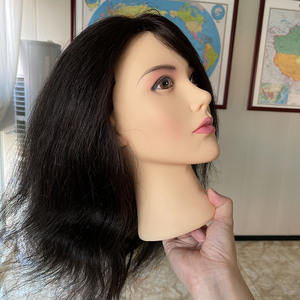 <span class=keywords><strong>Tête</strong></span> de Mannequin d'Entraînement MCY en Gros, 100% Cheveux Humains Vierge Naturels Réels, <span class=keywords><strong>Tête</strong></span> de Mannequin Flora pour l'Entraînement en Cosmétologie - Product Image 2