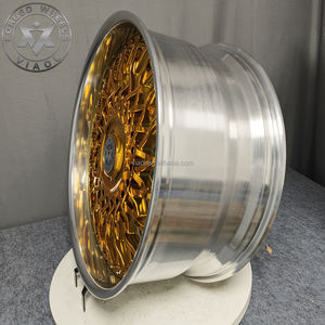 Viaol forjado cóncavo 2 piezas ruedas pulido oro aleación cromo 5x112 5x114,3 5x120 llantas <span class=keywords><strong>de</strong></span> coche para BMW Rolls-Royce con cubierta <span class=keywords><strong>de</strong></span> flotador - Product Image 4