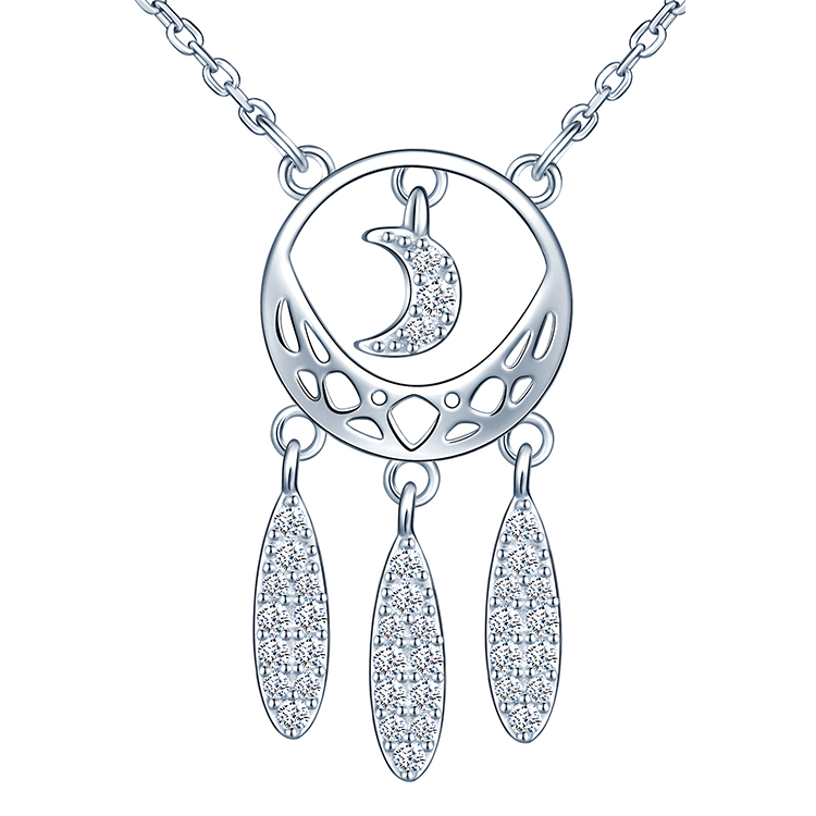 Dreamcatcher Necklace Sterling Silver Necklaces With